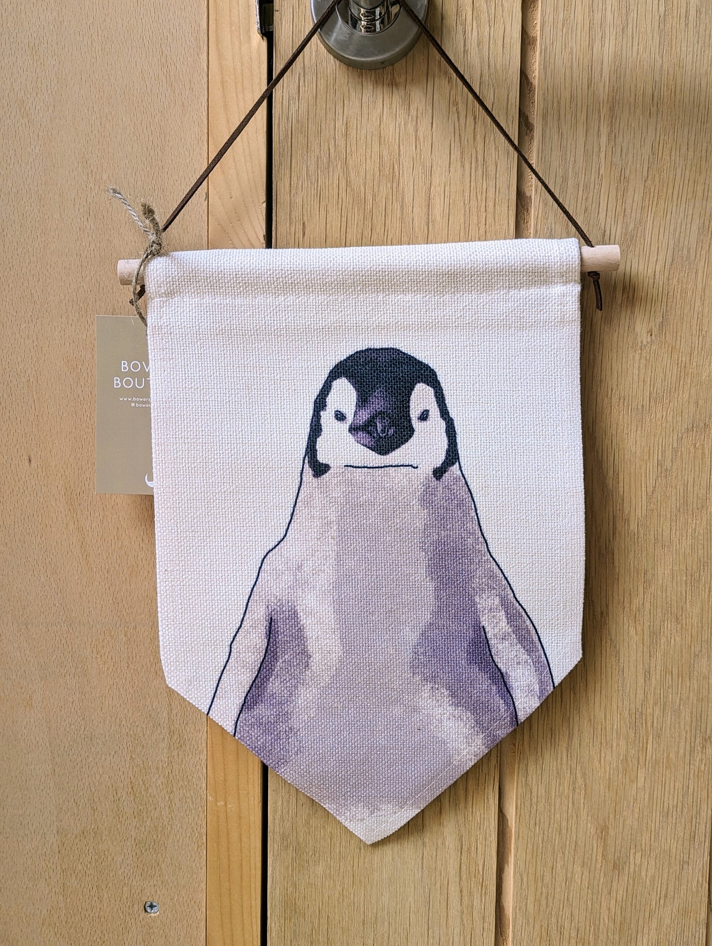 Baby Animal Linen Flag