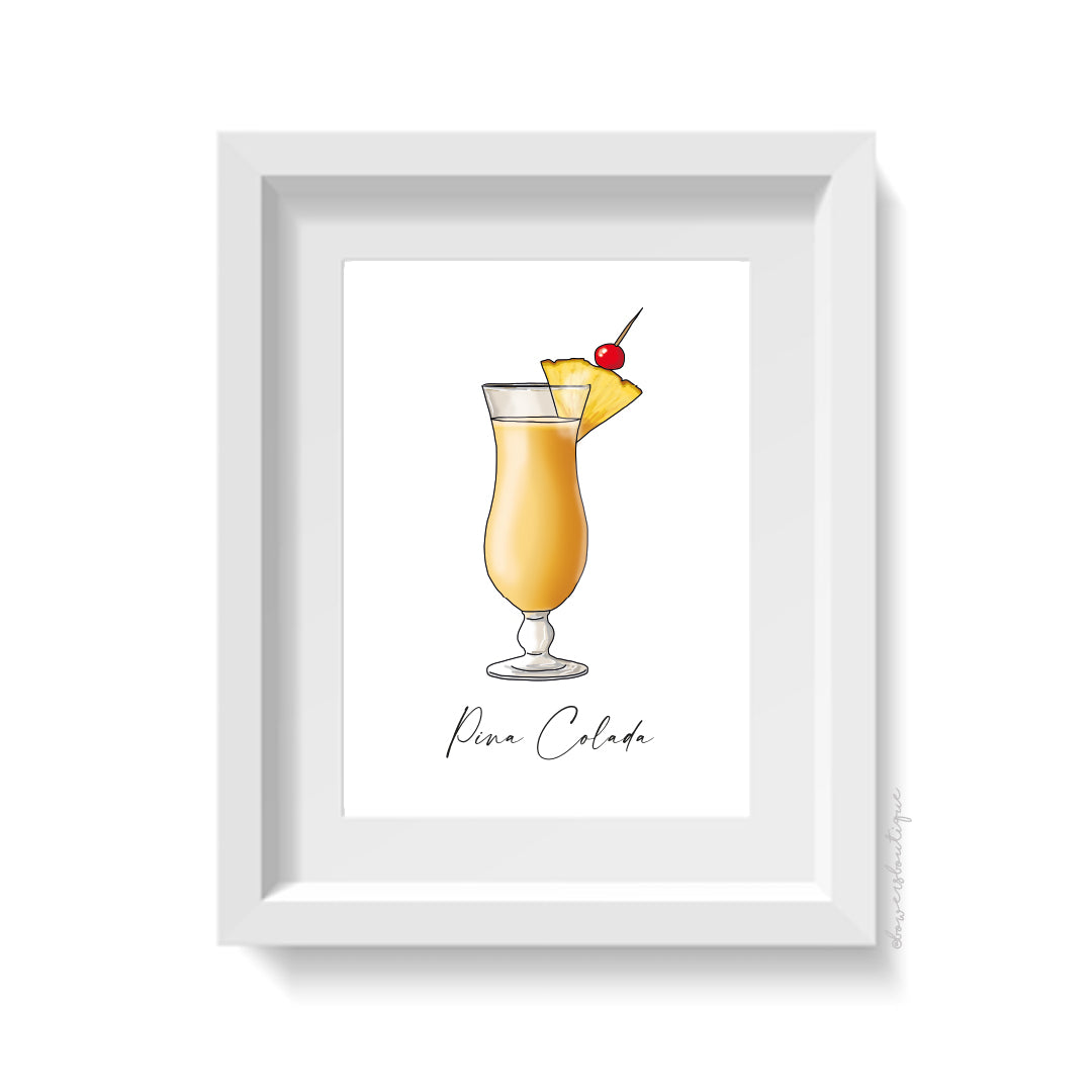 Pina Colada Illustration Print