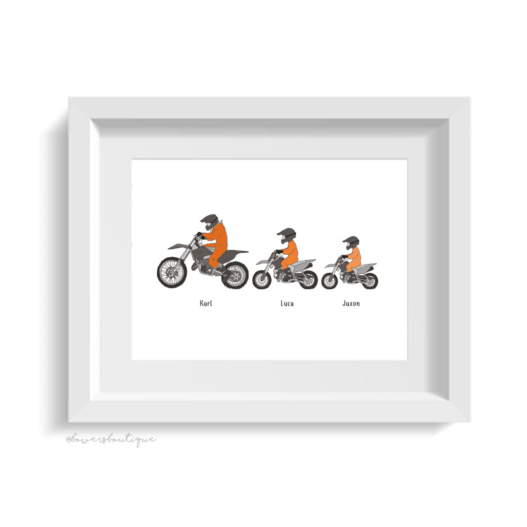Motocross Custom Print