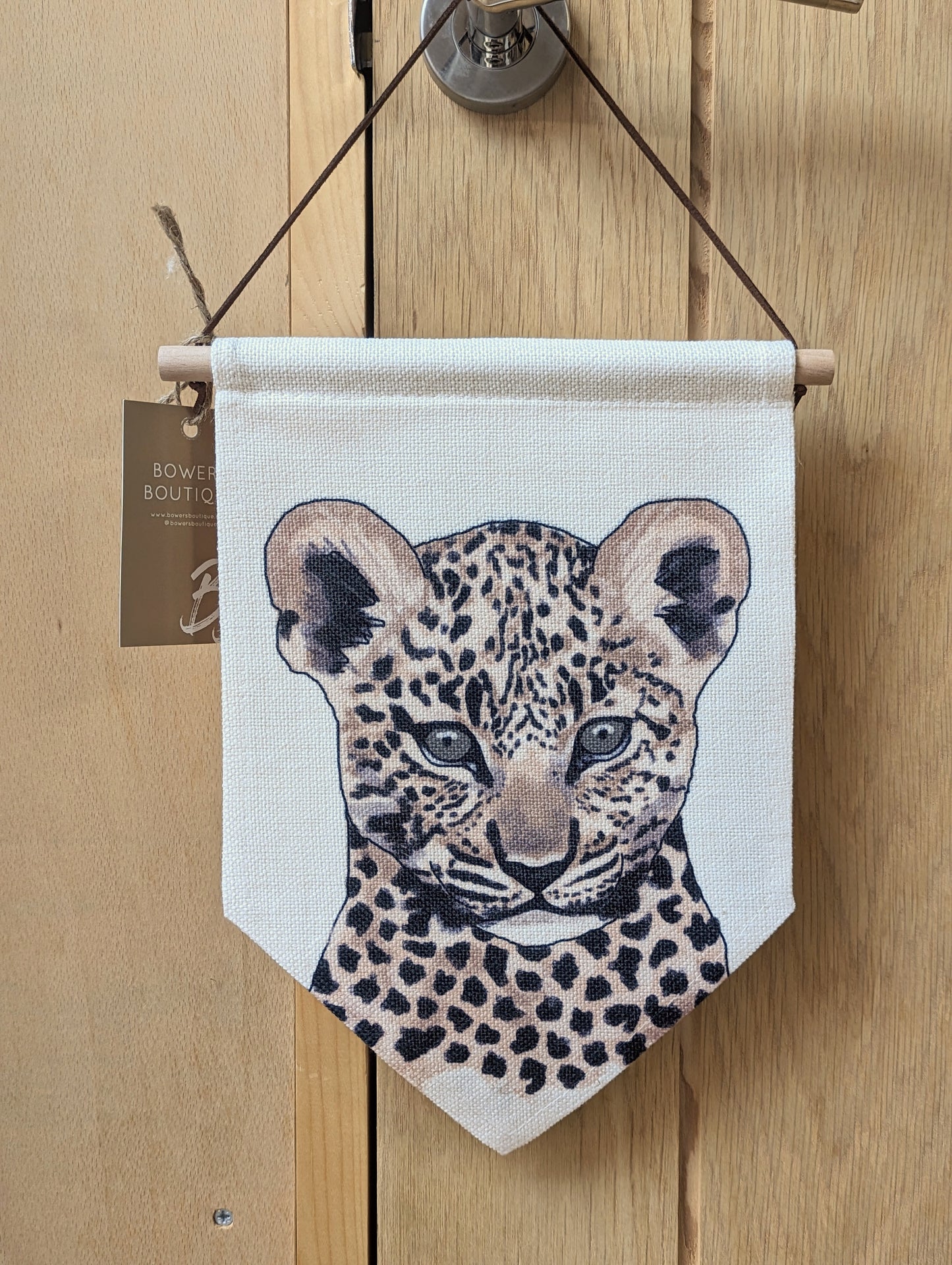 Baby Animal Linen Flag