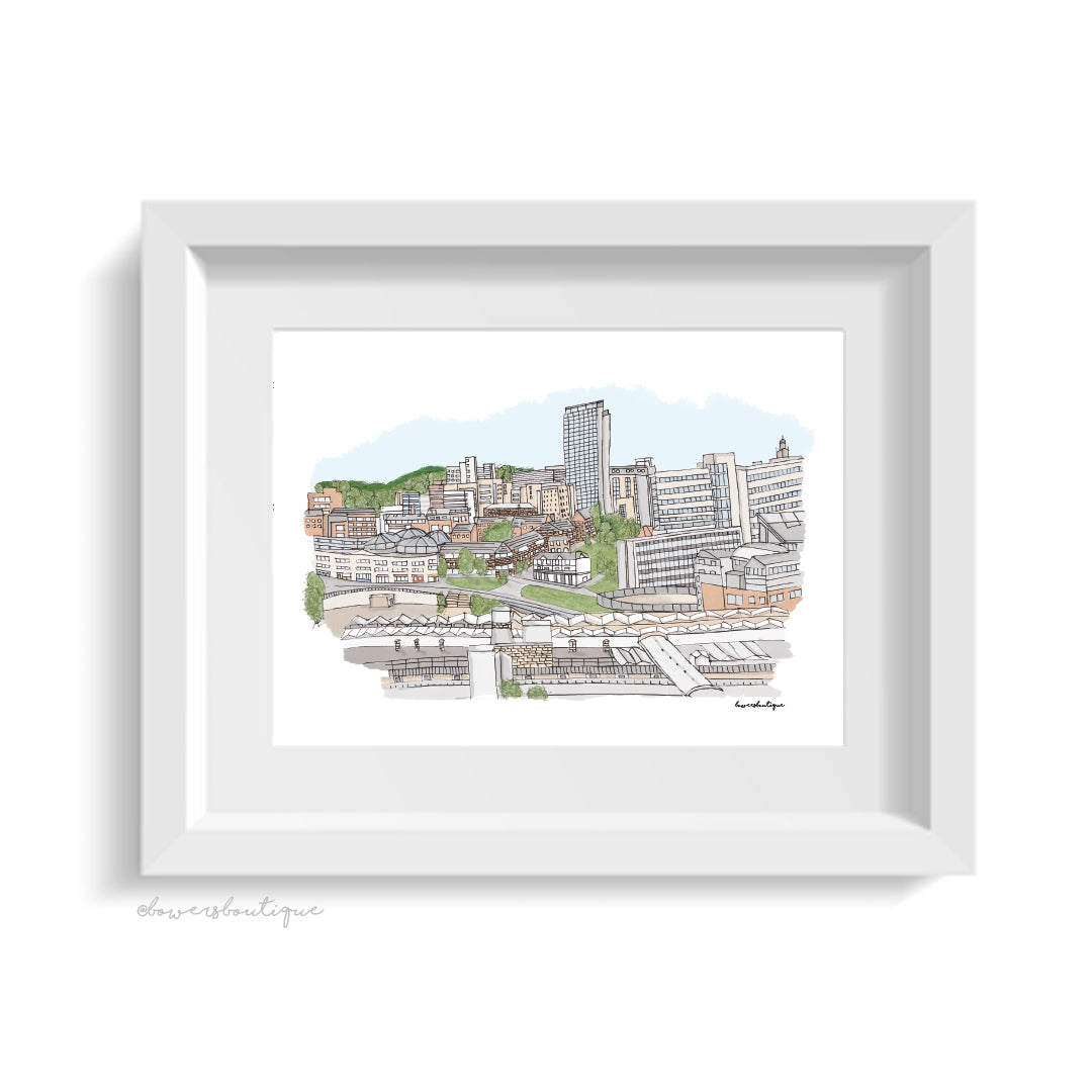 Sheffield City Skyline Print